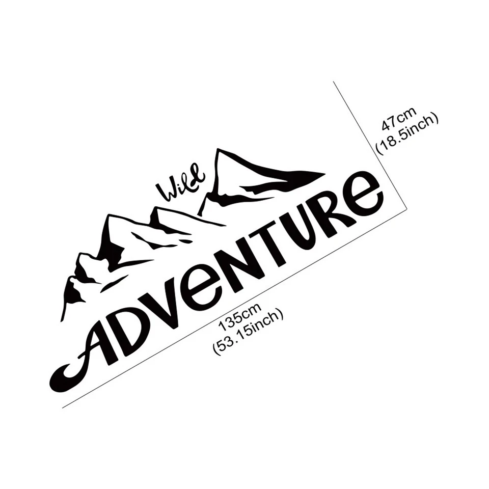 Car Adventure Mountain Decor Sticker high quality