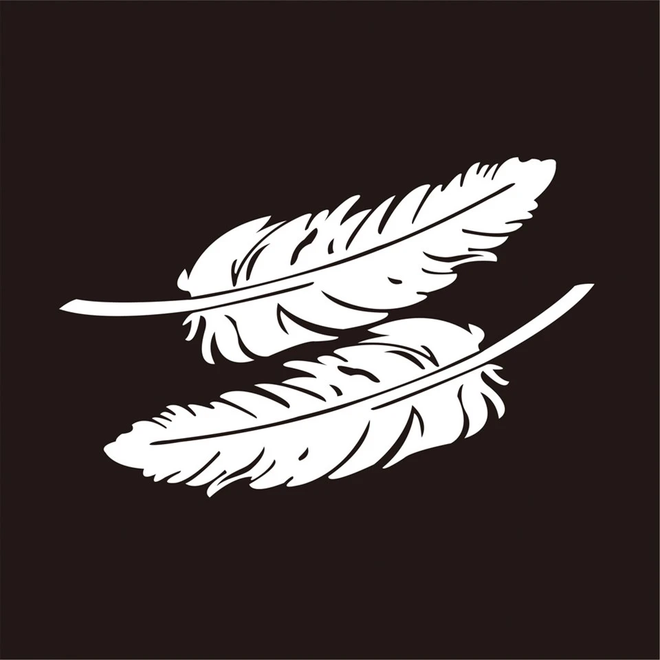 สติ๊กเกอร์ติดตัวรถ Feather Butterfly ปรับแต่งได้