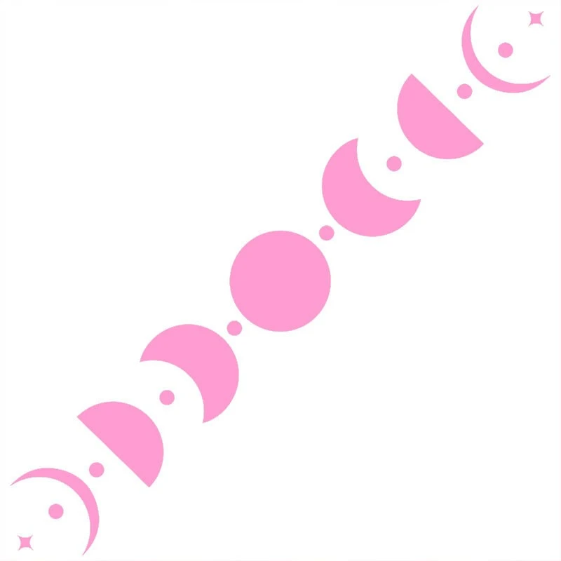 Car Sticker Moon Turning Window Decal