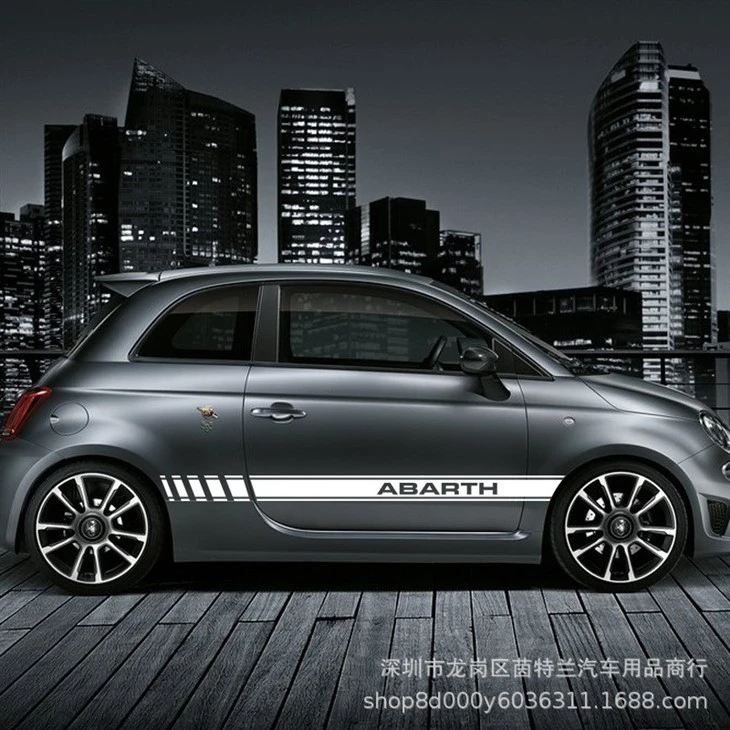 Car Stickers Bar Stripe Bar Body FIAT ABARTH 500 PUNTO Stickers