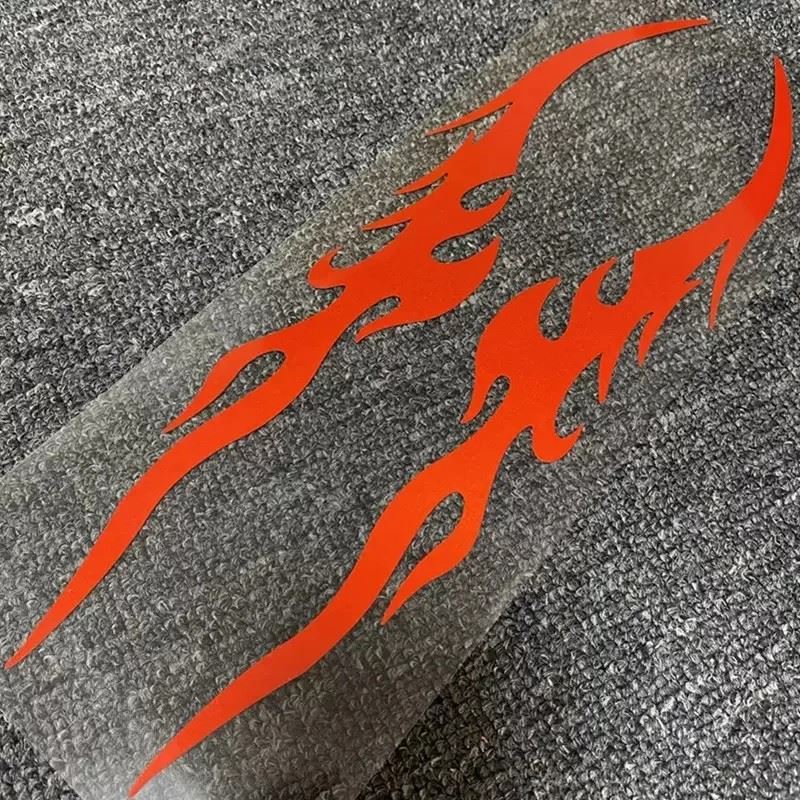 Car Stickers Modified Flame Reflective Sticker factory