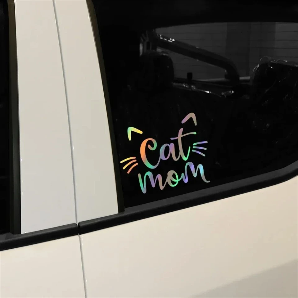 Creative Cat Mom Cat's Ears Shape Sticker suppliers