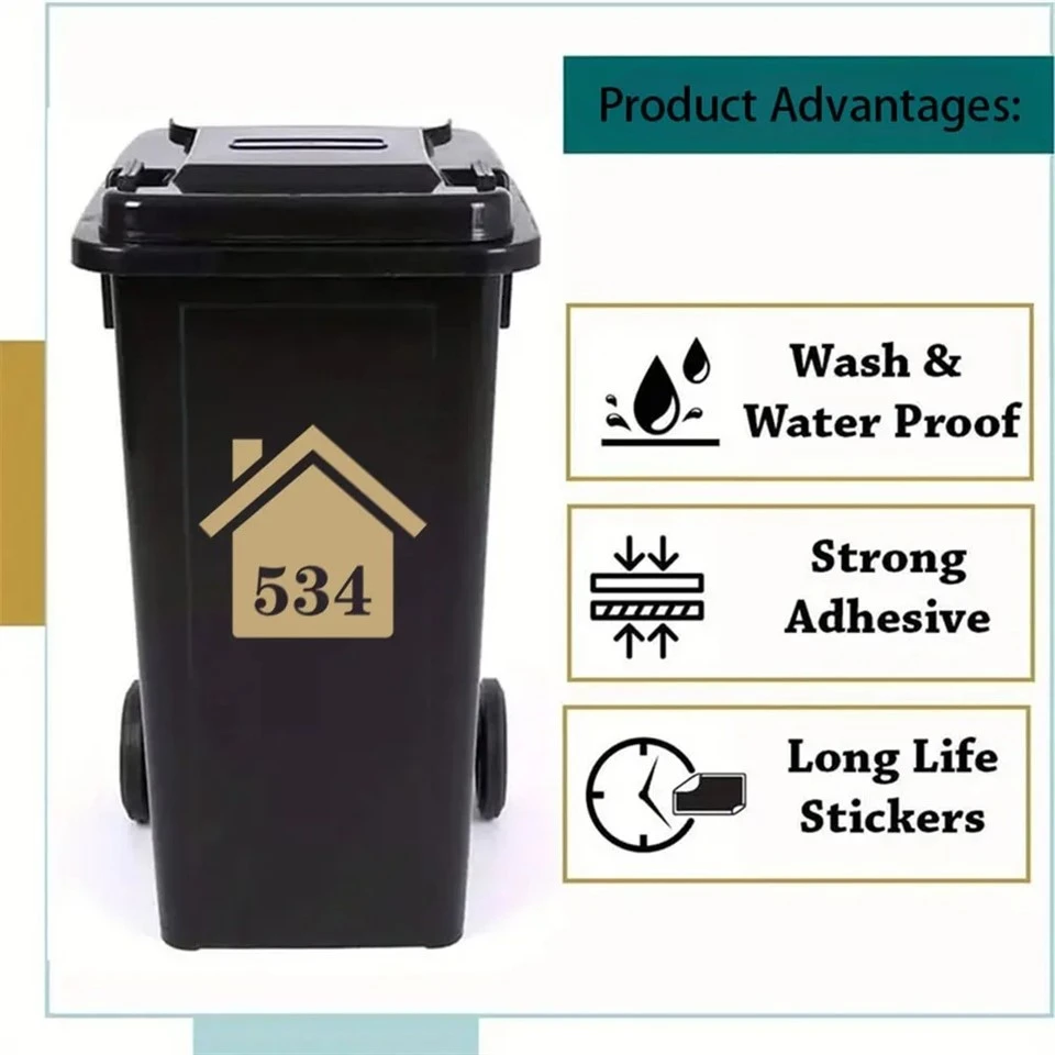 Customized Number Trash Vinyl Sticker best