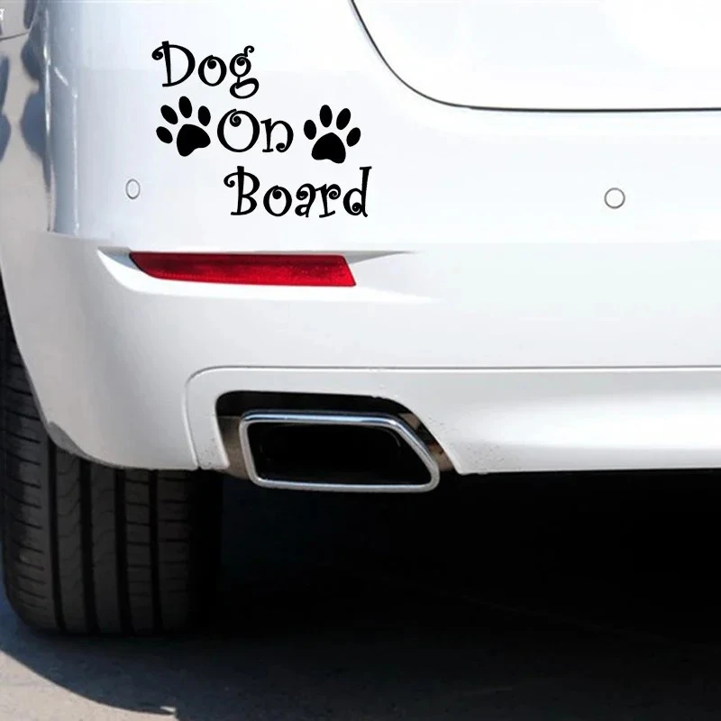 Dog on Board สติกเกอร์ Pawprint น่ารัก