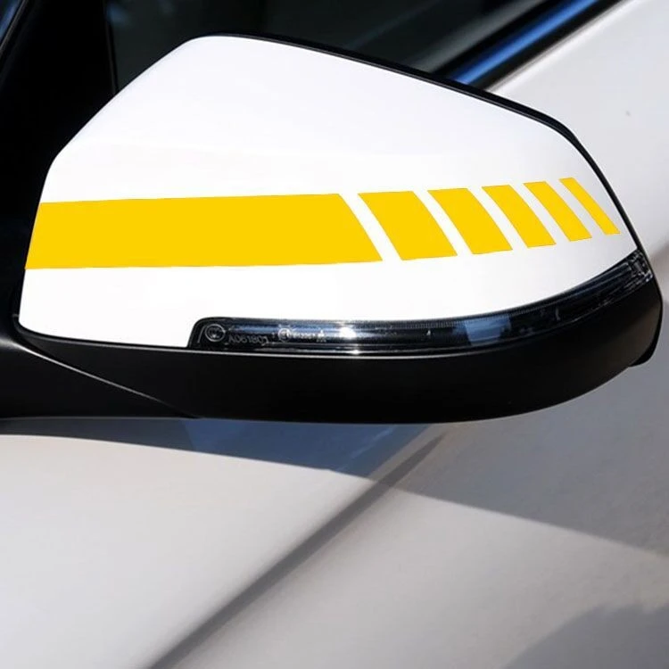 Car Rear Mirror Stripe Sticker Sports