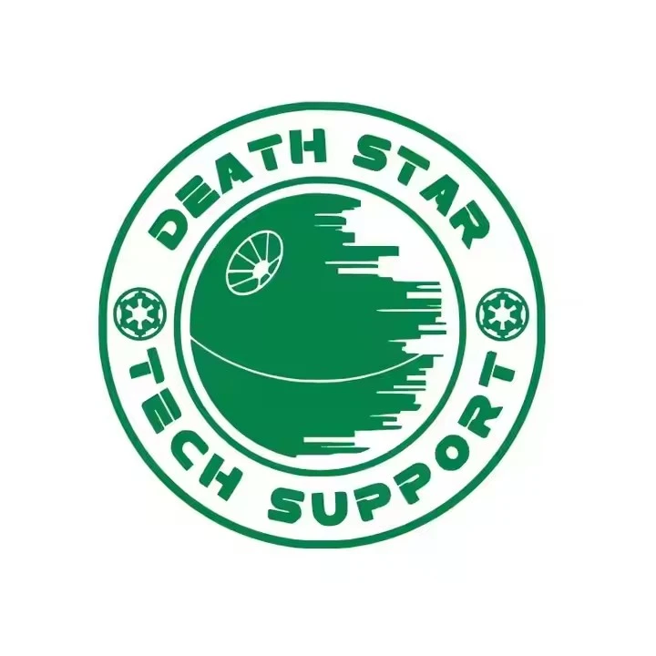 Death Star Tech Support Vinyl Art Sticker