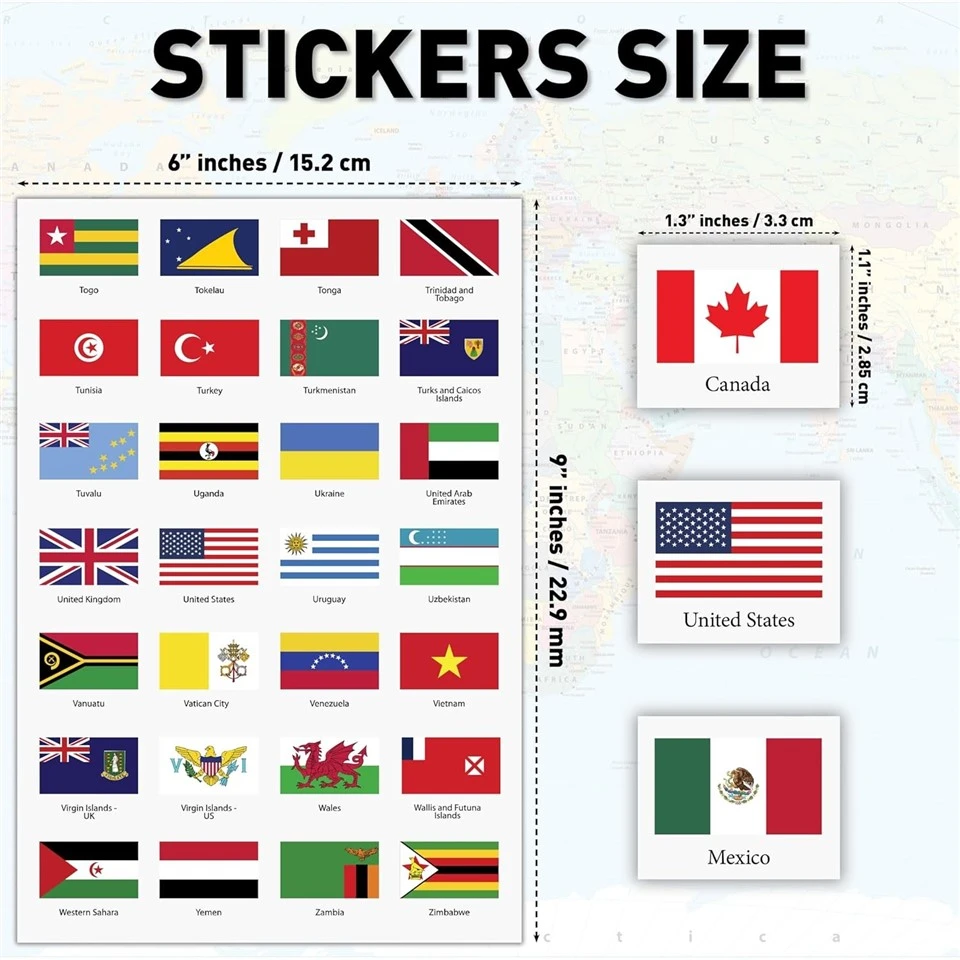 National Falg Sticker