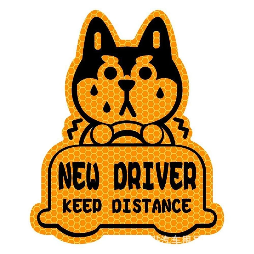 New Driver Magnet Decals