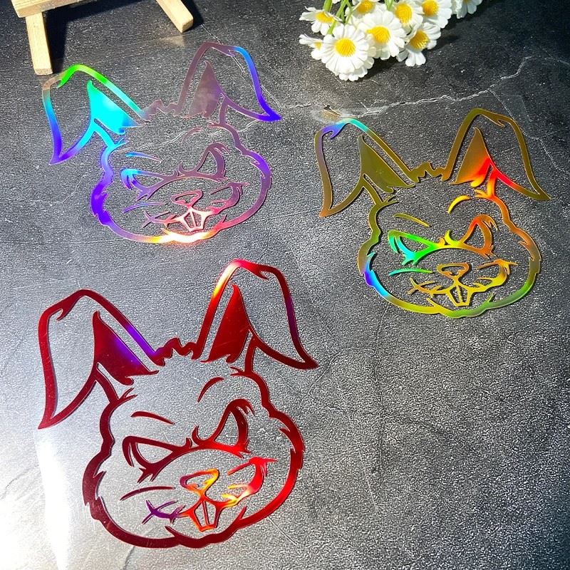 Evil Rabbit Laser Motorcycle Sticker กันน้ำกันน้ำ