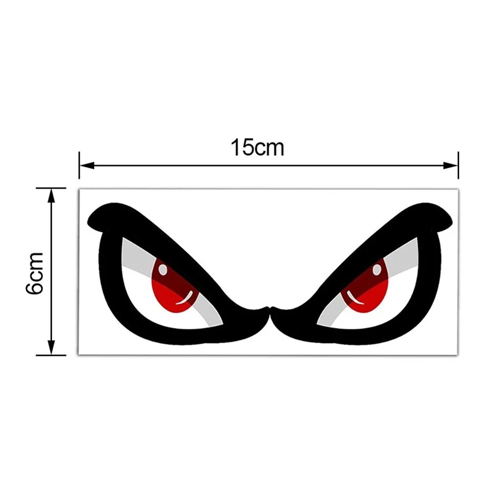 Red Eye Rear View Mirror Car Reflective Sticker suppliers