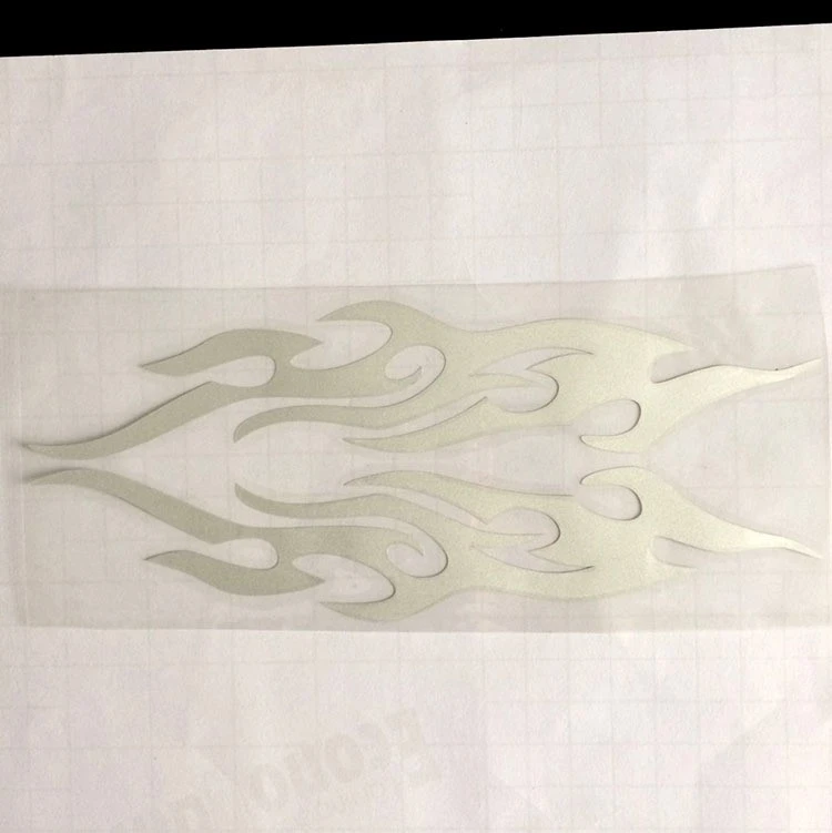 Fire Pattern Car Rear Mirror Waterproof Sticker