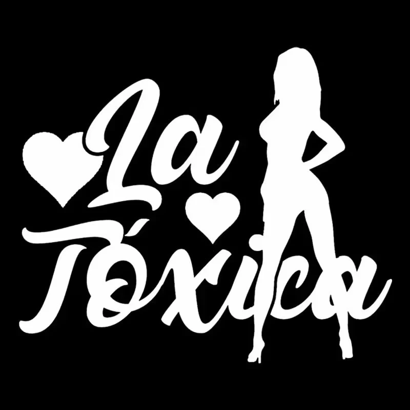 สติกเกอร์รถ La Toxica Fish Girl สติกเกอร์รถ