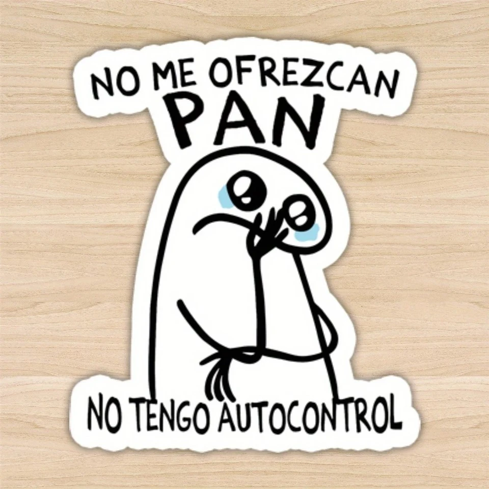 ตลก "ไม่ฉัน Ofrezcan Pan Stickers Spanish