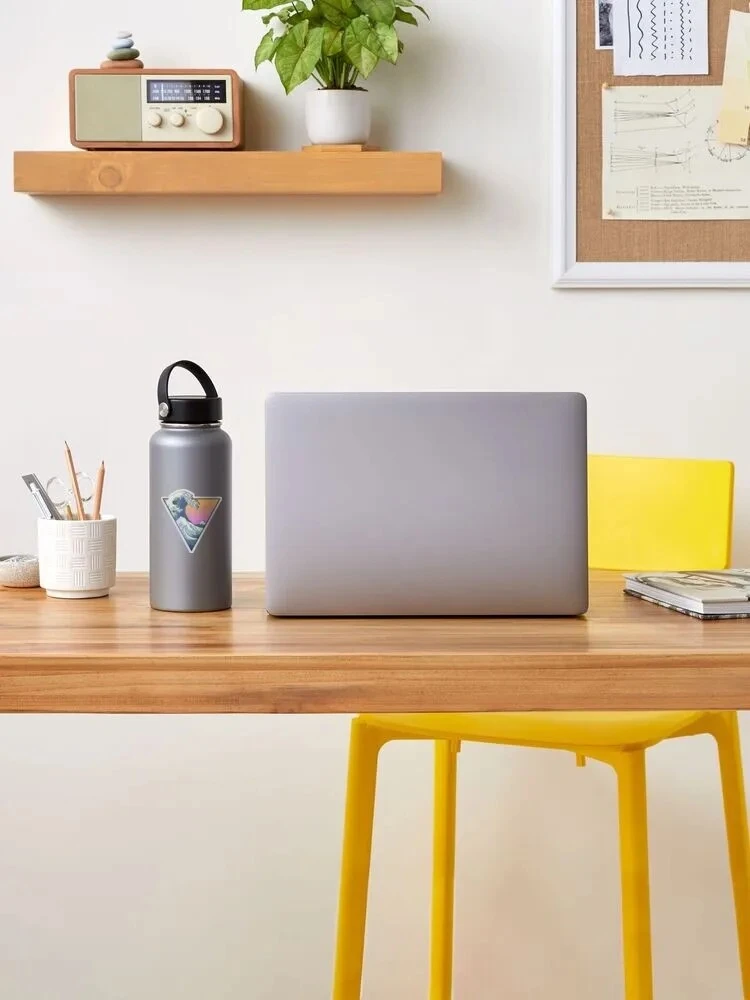 Great Wave Aesthetic Holographic Sticker For Laptop suppliers