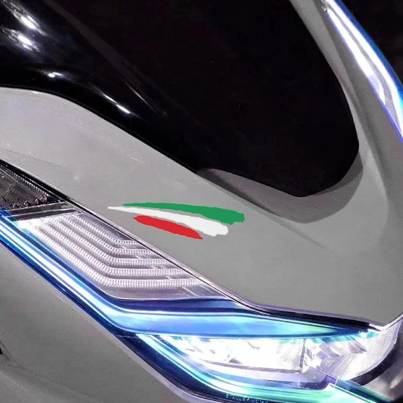 Italy Flag Motorcycle Sticker Vinyl Decal Waterproof high quality