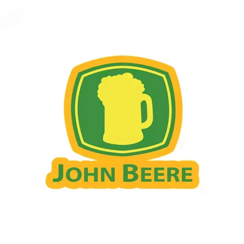 JOHN BEERE กวางดื่มเบียร์สติ๊กเกอร์