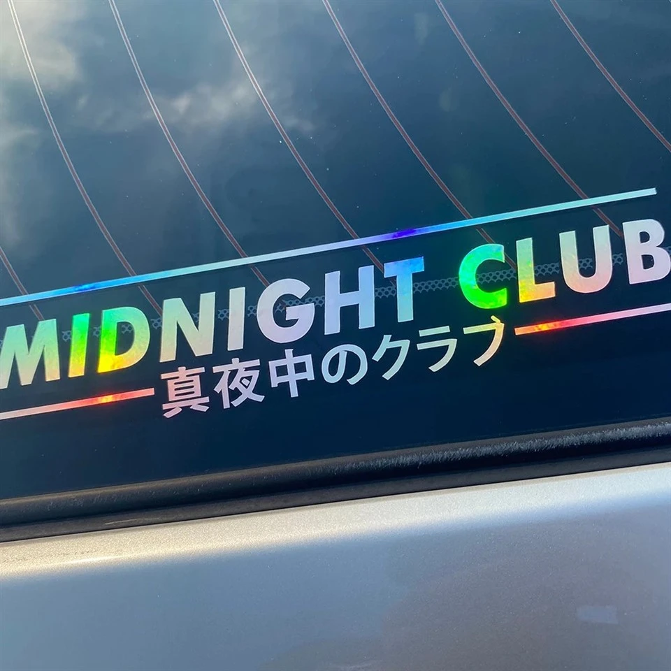 Midnight Club Vinyl Decal JDM Window Window