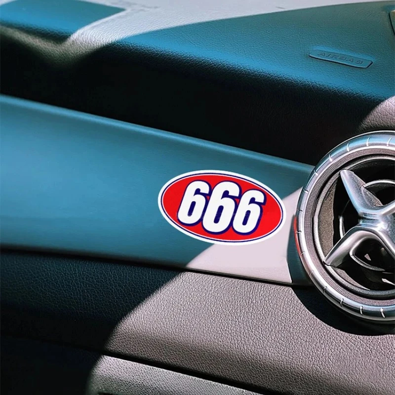 Number 666 Funny Motorcycle Sticker suppliers
