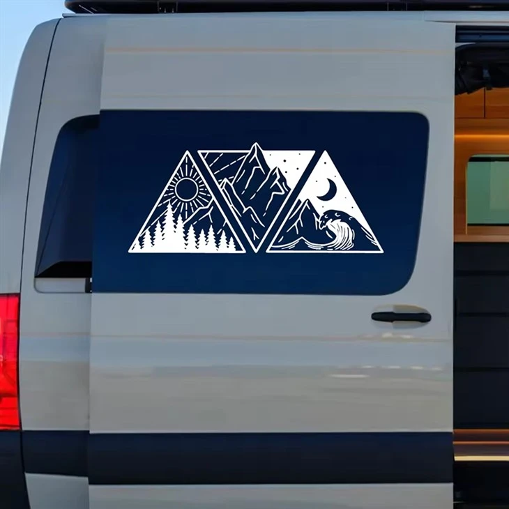 สติ๊กเกอร์ Ocean Mountain สำหรับ Camper Van