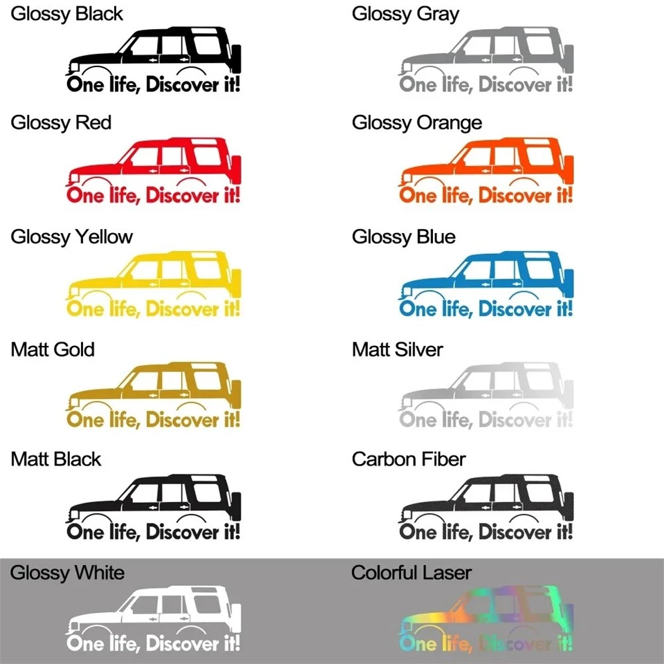 One Life Discover It Car Window Sticker high quality