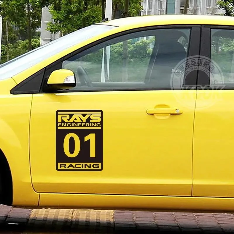 RAYS No.1 Racing Car Sticker Decals For Door high quality