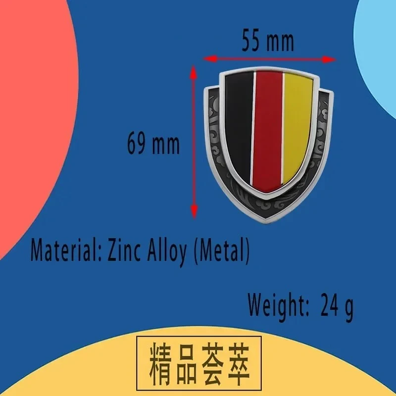 Shield Styling Germany German Deutsch Flag Emblem factory
