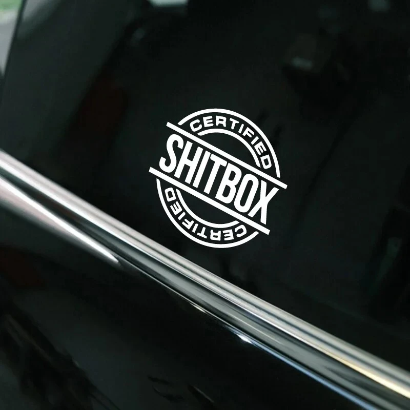SHITBOX Certified Funny & Creative Car Sticker