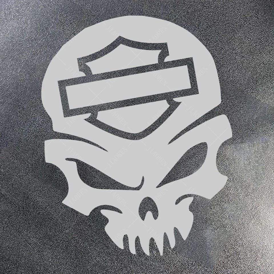Skull Pattern Vinyl Motorcycle Sticker