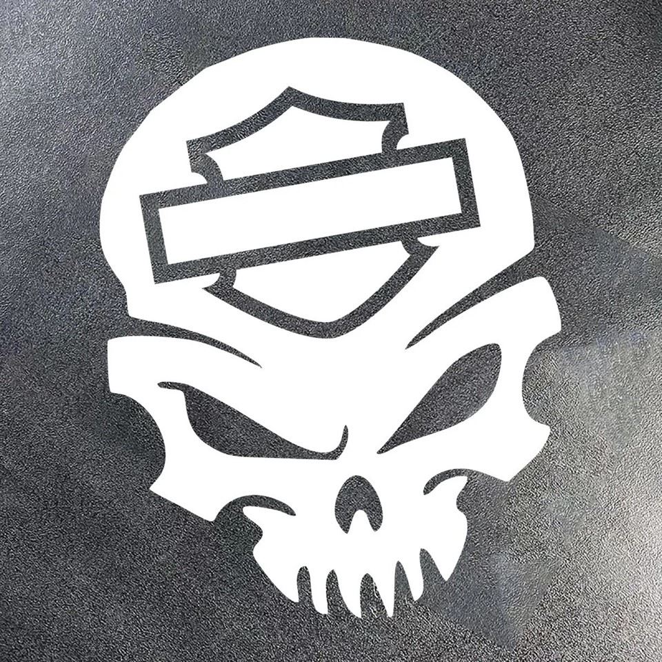 Skull Pattern Vinyl Motorcycle สติ๊กเกอร์
