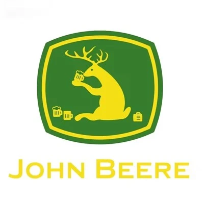 สติ๊กเกอร์โลโก้แบรนด์ตลกของ John Beer