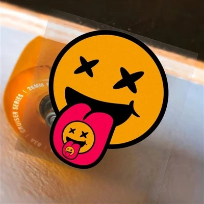 1PC Creative Smiley Face Stickers Motorcycle