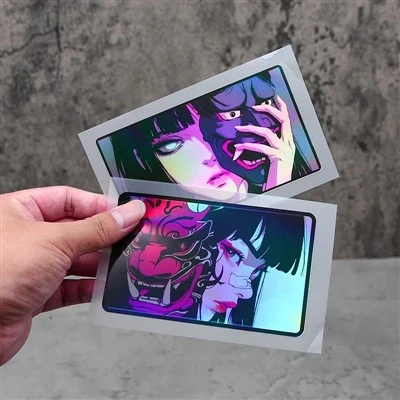 1PC อะนิเมะหญิงสติ๊กเกอร์หญิงสติ๊กเกอร์พร้อมหน้ากาก