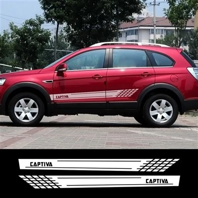สติกเกอร์ด้านประตูรถ 2pcs สำหรับ Chevrolet Captiva