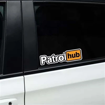 Patrol Hub สติกเกอร์รถตลก