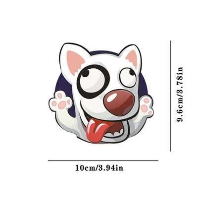 น่ารักอะนิเมะสุนัขสัตว์เลี้ยงรถ Decal
