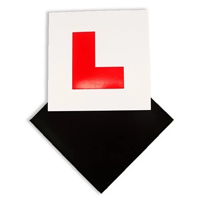 สติ๊กเกอร์แม่เหล็กตัวอักษร "L" สำหรับรถยนต์