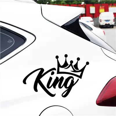 KING สติ๊กเกอร์ติดรถยนต์สุดสร้างสรรค์