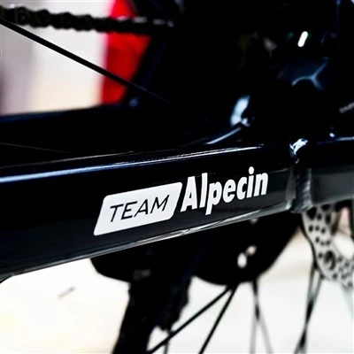 สติกเกอร์เฟรมจักรยานถนน Alpecin