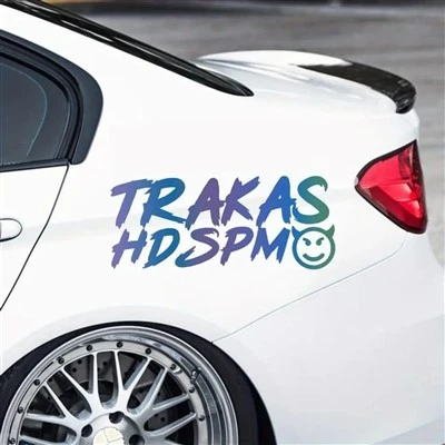 trakas hdspm สติกเกอร์รถตลก