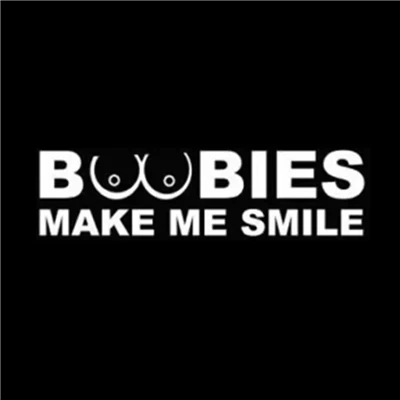 สติ๊กเกอร์ Boobies Make Me Smile