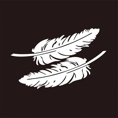 สติ๊กเกอร์ติดตัวรถ Feather Butterfly ปรับแต่งได้