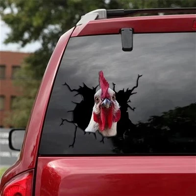 Cartoon 3d Chicken Car Carer สำหรับรถยนต์
