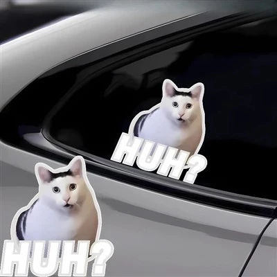 chuh cat motorbike สติกเกอร์ funny meme สำหรับรถ