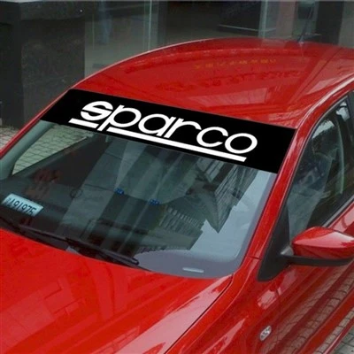 สติ๊กเกอร์กระจกหน้า Sparco ปรับขนาดเองได้