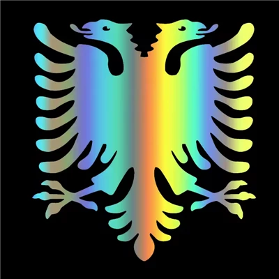 Eagle Design Vinyl Decal of Albanian