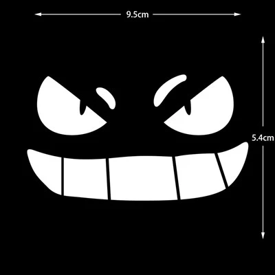 สติ๊กเกอร์ Moto Reflective Demon Grin