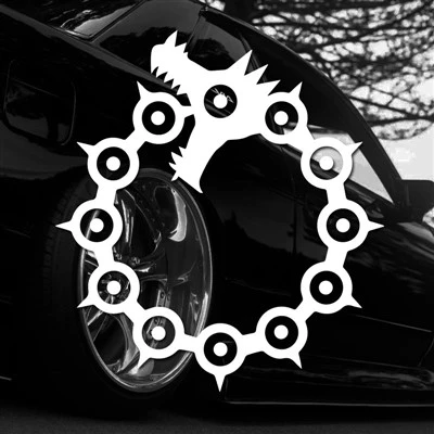 DECALS โซ่มังกรสำหรับรถบรรทุกรถยนต์