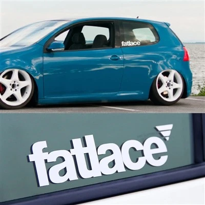 ตัวอักษรภาษาอังกฤษสติ๊กเกอร์รถ Fatlace สำหรับร่างกายอัตโนมัติ