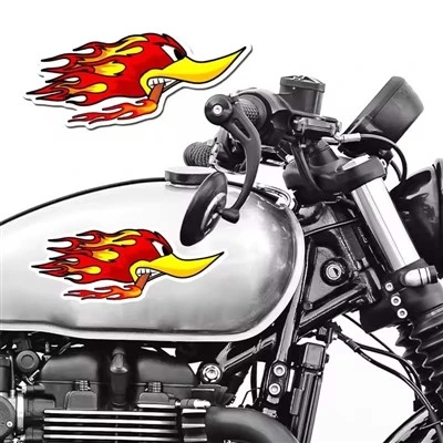 Flame Duck Motorcycle สติกเกอร์สำหรับมอเตอร์ไซค์