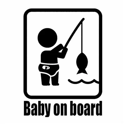Etie Fun Fun Personalized Baby Fishing Stickers